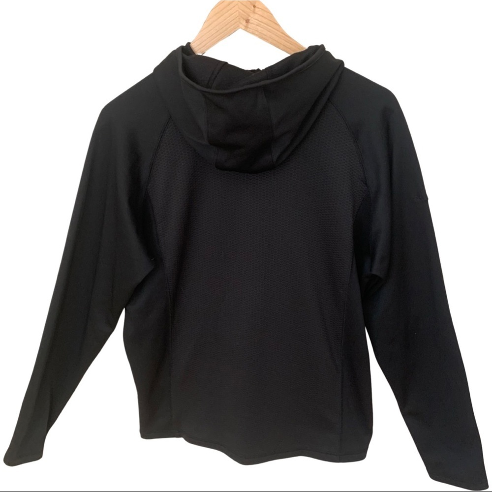 COLUMBIA Titanium Full Zip Black Hooded Jacket Stretch Athletic Size Large - Picture 15 of 16